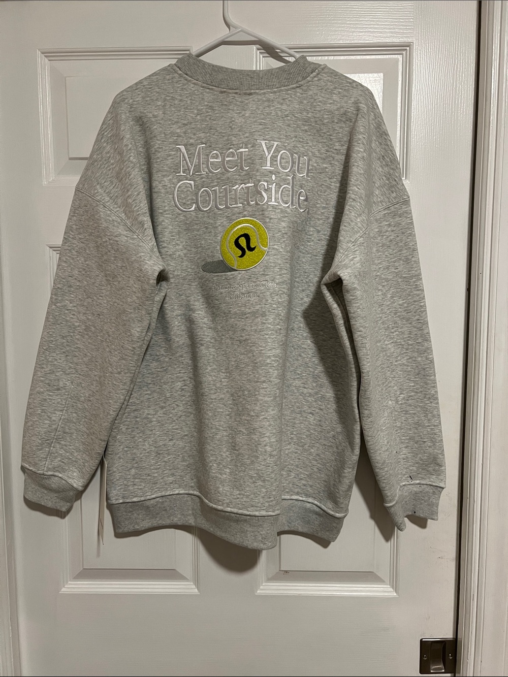 NWT Lululemon Heather Gray “Meet You Courtside” Crewneck Sweatshirt Large